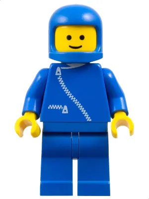 Jacket with Zipper - Blue, Blue Legs, Blue Classic Helmet