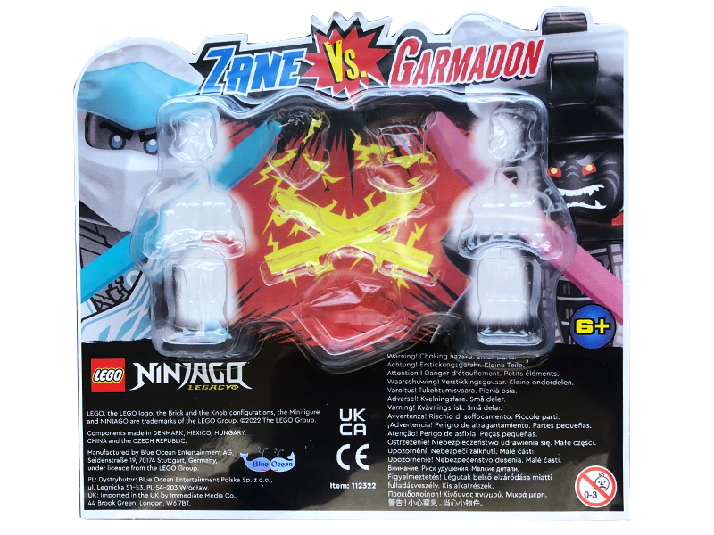 Zane vs. Garmadon blister pack