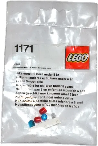 Lighting Brick with Red and Blue Globes