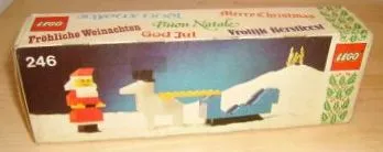 Santa with Sleigh and Reindeer