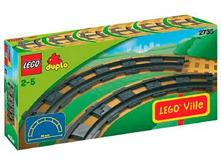 Curved Track (Dark Bluish Gray)