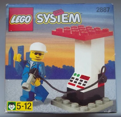 Petrol Station Attendant and Pump