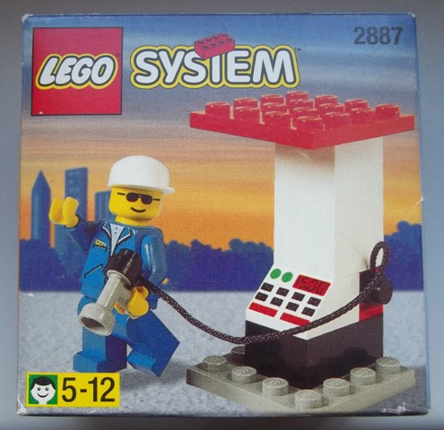 Petrol Station Attendant and Pump