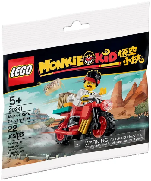 Monkie Kid's Delivery Bike polybag