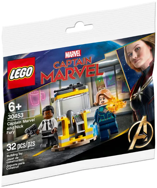 Captain Marvel and Nick Fury polybag