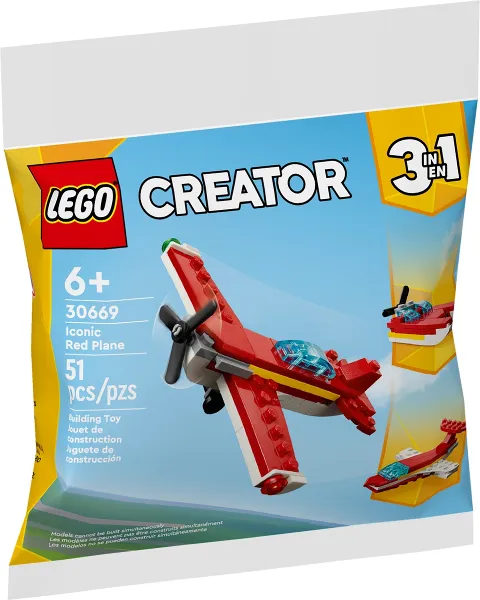 Iconic Red Plane polybag