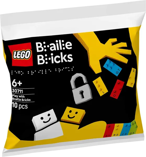 Play with Braille Bricks paper bag / polybag