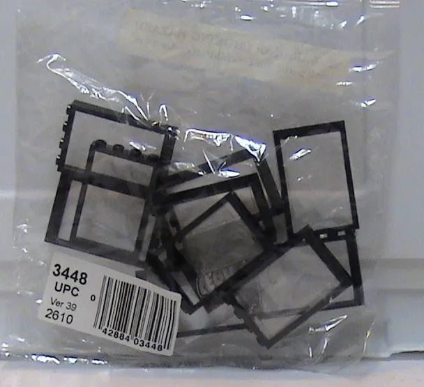 1 x 4 x 5 Black Window Frames with Clear Panes