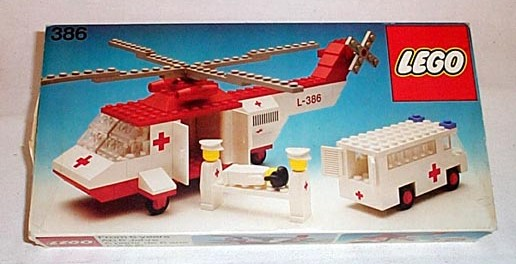 Red Cross Helicopter and Ambulance / Rescue Vehicles