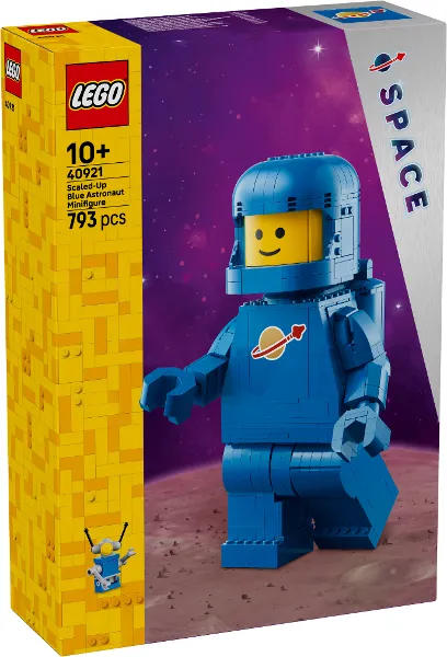 Up-Scaled Blue Astronaut Minifigure