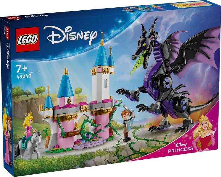 Maleficent's Dragon Form and Aurora's Castle