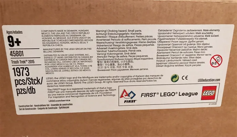 FIRST LEGO League (FLL) Challenge 2015 - Trash Trek