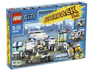 City Bundle Pack, Super Pack 3 in 1 (Sets 7235-2, 7245-2, and 7743)