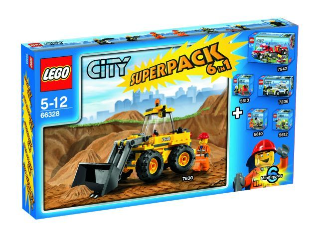 City Bundle Pack, Super Pack 6 in 1 (Sets 5610, 5612, 5613, 7236, 7630, and 7942)