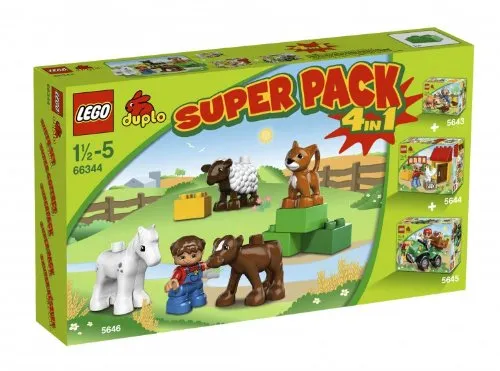 DUPLO Bundle Pack, Super Pack 4 in 1 (Sets 5643, 5644, 5645, and 5646)