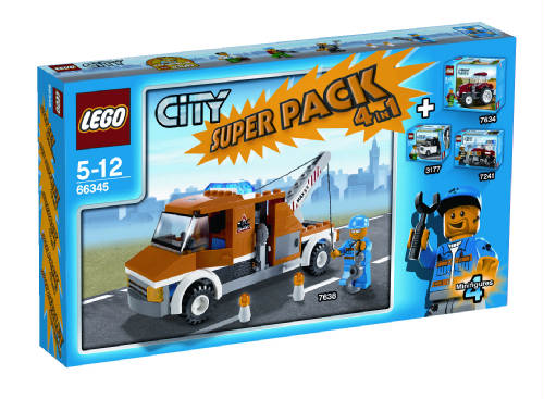 City Bundle Pack, Super Pack 4 in 1 (Sets 3177, 7241, 7634, and 7638)