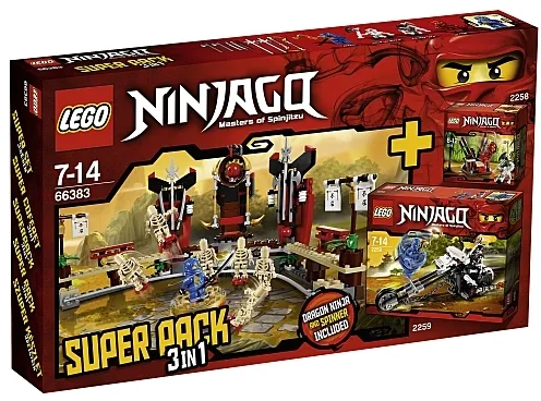 NINJAGO Bundle Pack, Super Pack 3 in 1 (Sets 2258, 2259, and 2519)
