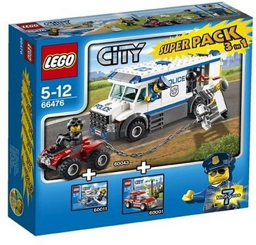 City Bundle Pack, Super Pack 3 in 1 (Sets 60001, 60011, and 60043)