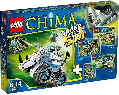LEGENDS OF CHIMA Bundle Pack, Super Pack 5 in 1 (Sets 70126, 70128, 70129, 70130, and 70131)