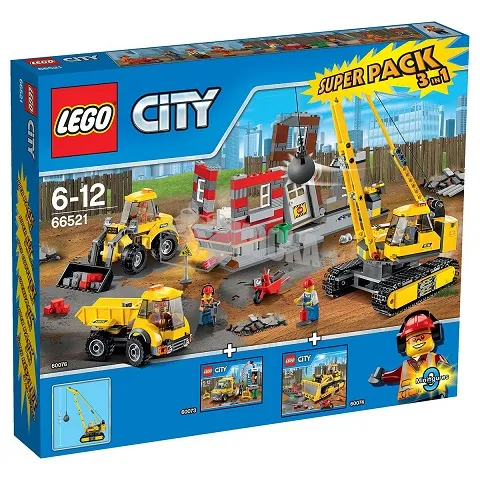 City Bundle Pack, Super Pack 3 in 1 (Sets 60073, 60074, and 60076)