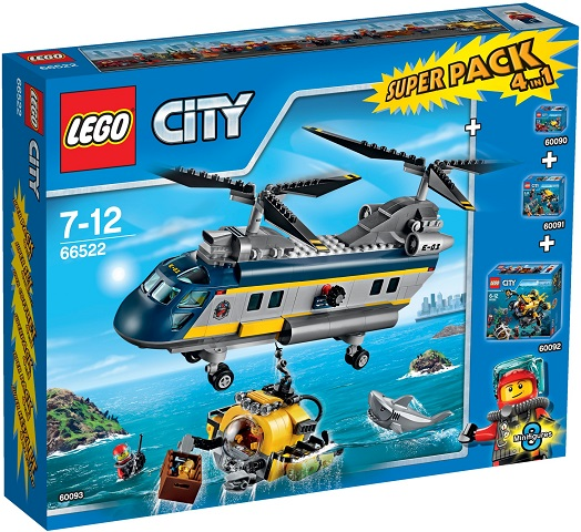 City Bundle Pack, Super Pack 4 in 1 (Sets 60090, 60091, 60092, and 60093)