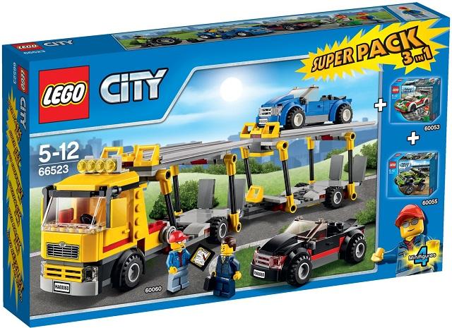 City Bundle Pack, Super Pack 3 in 1 (Sets 60053, 60055, and 60060)