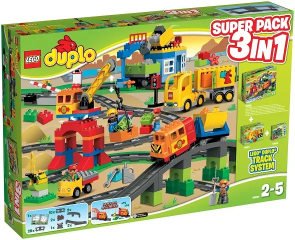 DUPLO Bundle Pack, Super Pack 3 in 1 (Sets 10506, 10508, and 10601)