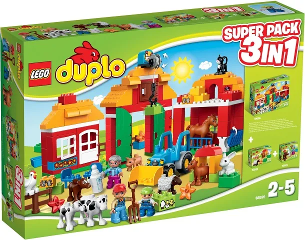 DUPLO Bundle Pack, Super Pack 3 in 1 (Sets 10521, 10522, and 10525)
