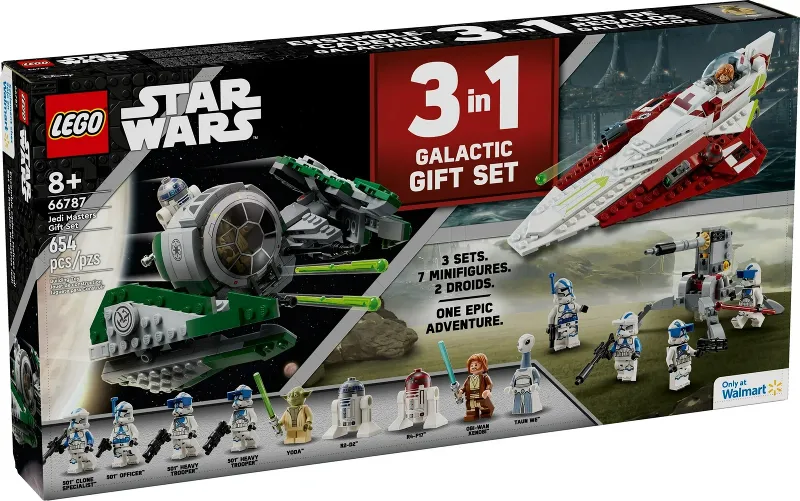 Star Wars Bundle Pack, 3 in 1 Galactic Gift Set (Sets 75333, 75345, and 75360) - Jedi Masters Gift Set