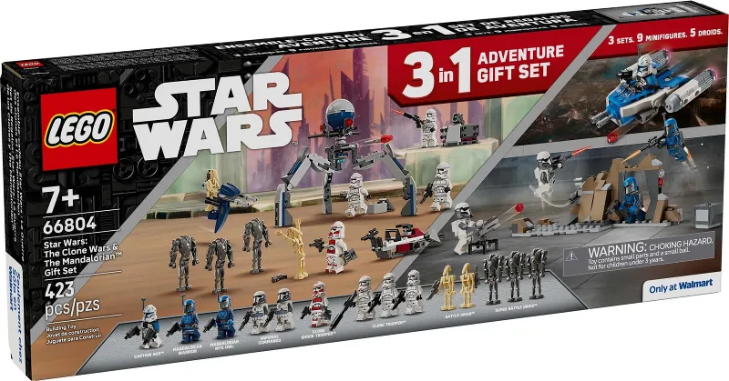 Star Wars Bundle Pack, 3 in 1 Adventure Gift Set (Sets 75372, 75373, and 75391) - Star Wars: The Clone Wars & The Mandalorian Gift Set