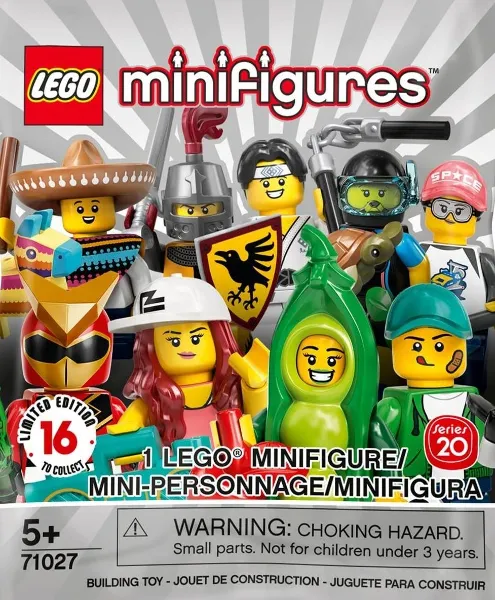 Minifigure, Series 20 (Complete Series of 16 Complete Minifigure Sets)