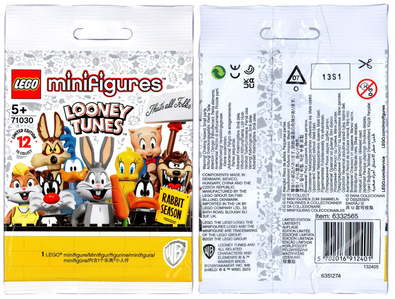 Minifigure, Looney Tunes (Complete Random Set of 1 Minifigure)