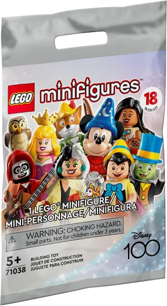 Minifigure, Disney 100 (Complete Random Set of 1 Minifigure)