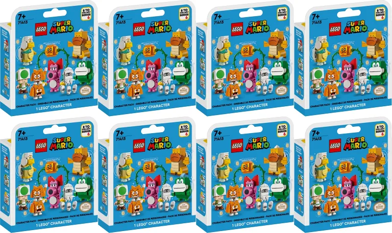 Character, Super Mario, Series 6 (Complete Series of 8 Complete Character Sets)