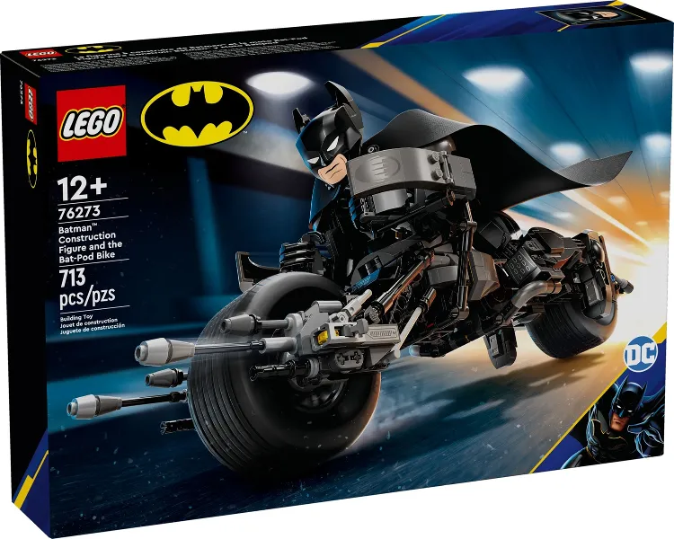 Batman Construction Figure and the Bat-Pod Bike
