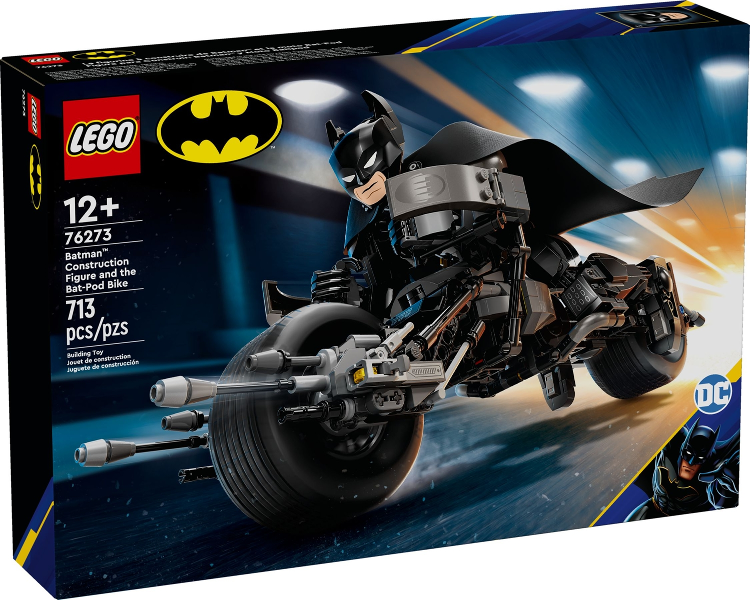 Batman Construction Figure and the Bat-Pod Bike