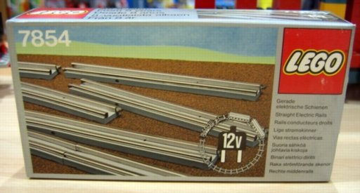 8 Straight Electric Rails Gray 12v