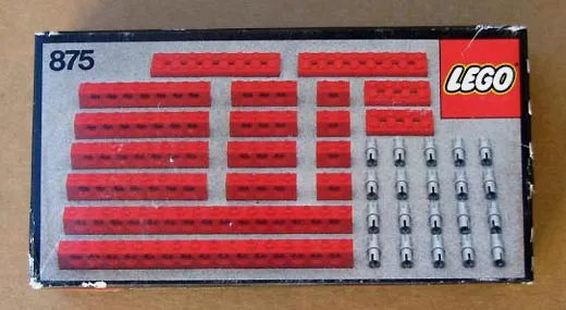 Red Beams with Connector Pegs