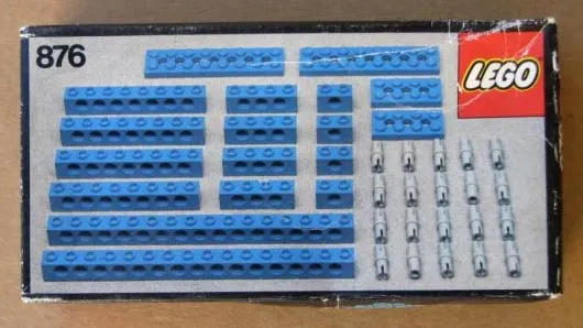 Blue Beams with Connector Pegs