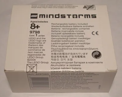 Rechargeable Battery for Lego Mindstorms NXT, AC plug