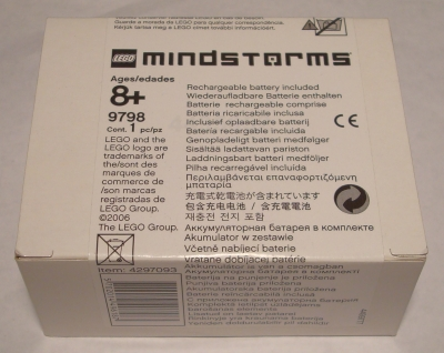 Rechargeable Battery for Lego Mindstorms NXT, AC plug