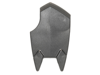 Minifigure, Shield Broad Spiked Bottom and Cutout Corner (Uruk-hai Shield)