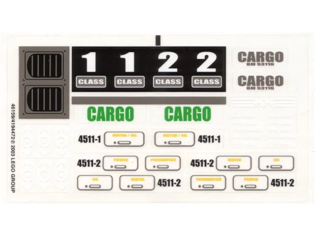 Sticker Sheet for Set 10158 - (46159/4194472)