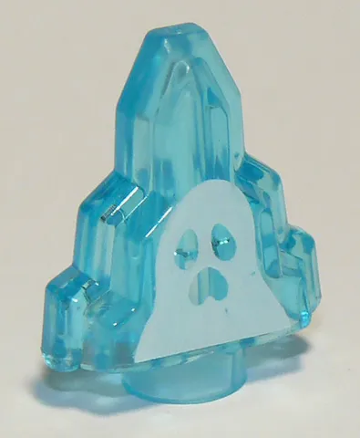 Rock 1 x 2 Crystal Stepped with White Ghost Moonstone Pattern