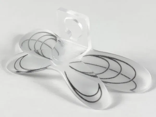 Minifigure Wings Insect Extended with Neck Bracket with Black Oval Lines Pattern