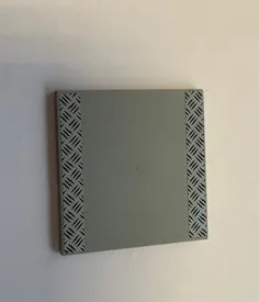 Tile 6 x 6 with Bottom Tubes, Textured Surface with 2 Tread Plates Pattern (Stickers) - Set 60110