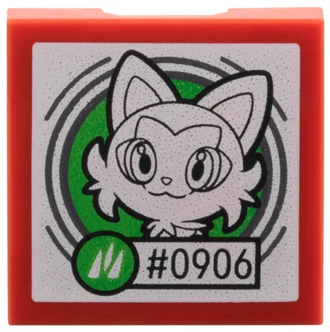 SMART Tag Tile 2 x 2 with Pokémon Sprigatito '#0906' Pattern