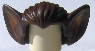 Minifigure, Hair Bat Ears with Medium Nougat Inner Ear Pattern