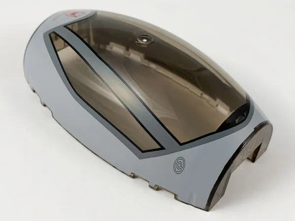 Windscreen 10 x 6 x 3 Bubble Canopy Double Tapered with Square Front Cutout with B-wing Starfighter Pattern