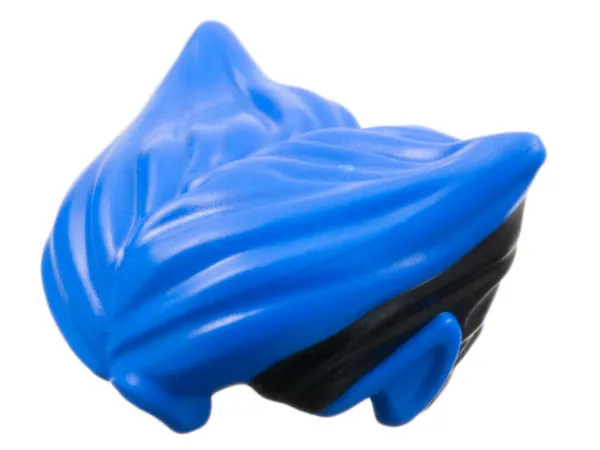 Minifigure, Hair Parted to Points with Pointed Ears with Molded Black Streak Pattern